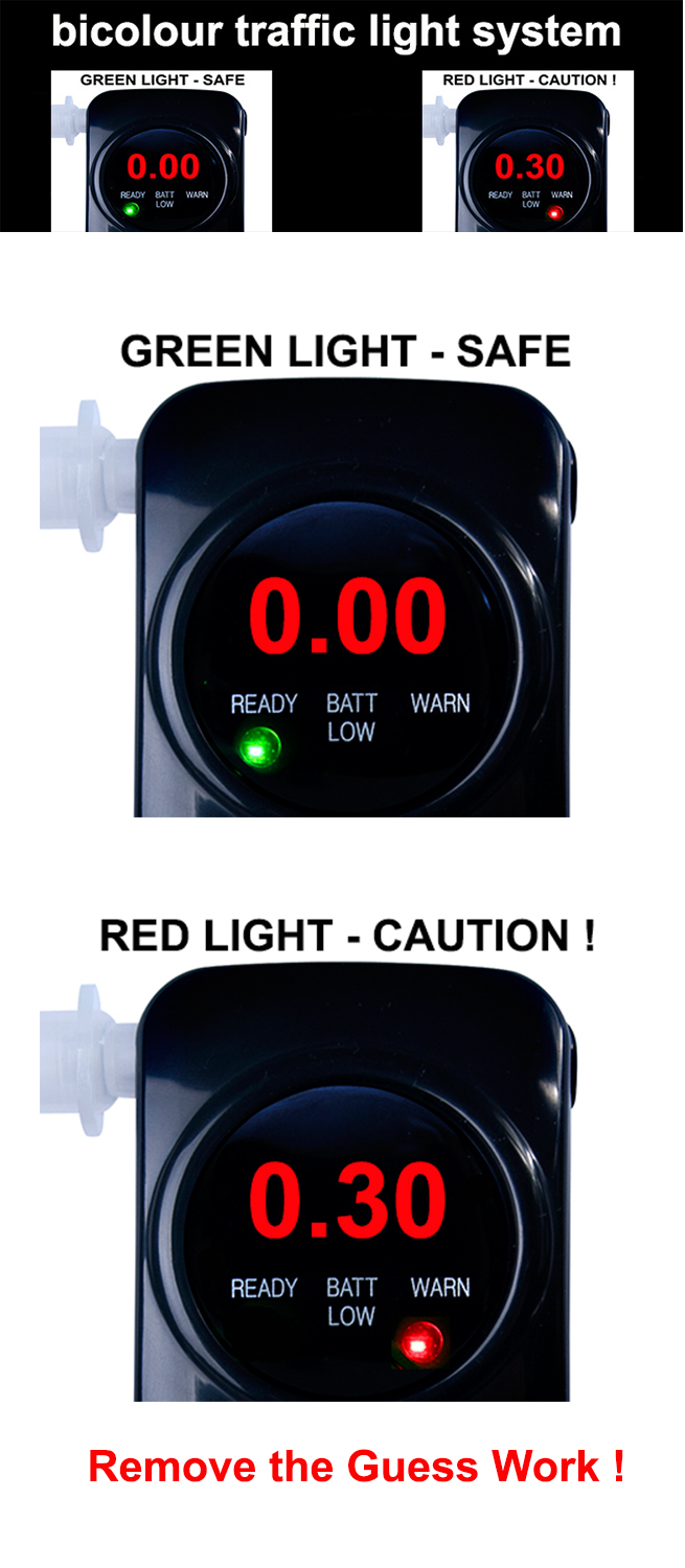 CA10 Breathalyzer Bi-Colour Traffic Light System