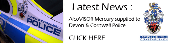 Alcovisor breathalyser to Devon and Cornwall Police Alcovisor Mercury supplied by Breathalyser Direct to Devon & Cornwall Police