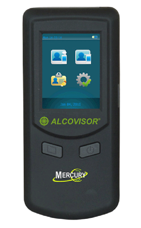 Alcovisor Mercury Breathalyser - LCD Colour Touchscreen
